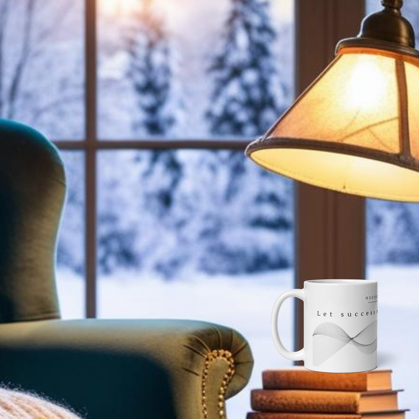 Hustle in Silence - Let success make the noise Tasse – Minimalistisch | inspirierende Botschaft | Kaffeeliebhaber | weißer Keramikbecher