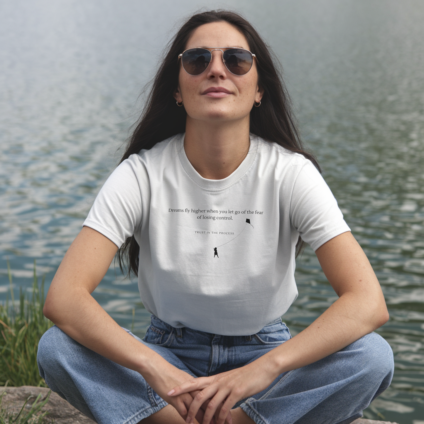 Dreams Fly Higher Unisex T-Shirt, Motivation | Vertrauen, Risiko, Prozess | inspirierendes Mindset T-Shirt | Drachenmotiv