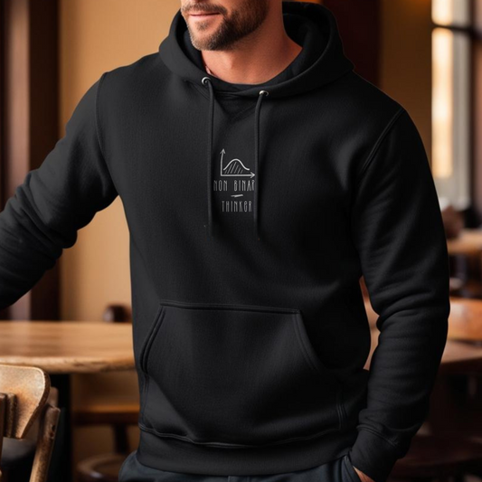 Non Binary Thinker Hoodie – Unisex Hoodie | kreative Problemlöser | Kritische Denker | Weniger Vorurteile | Streetwear
